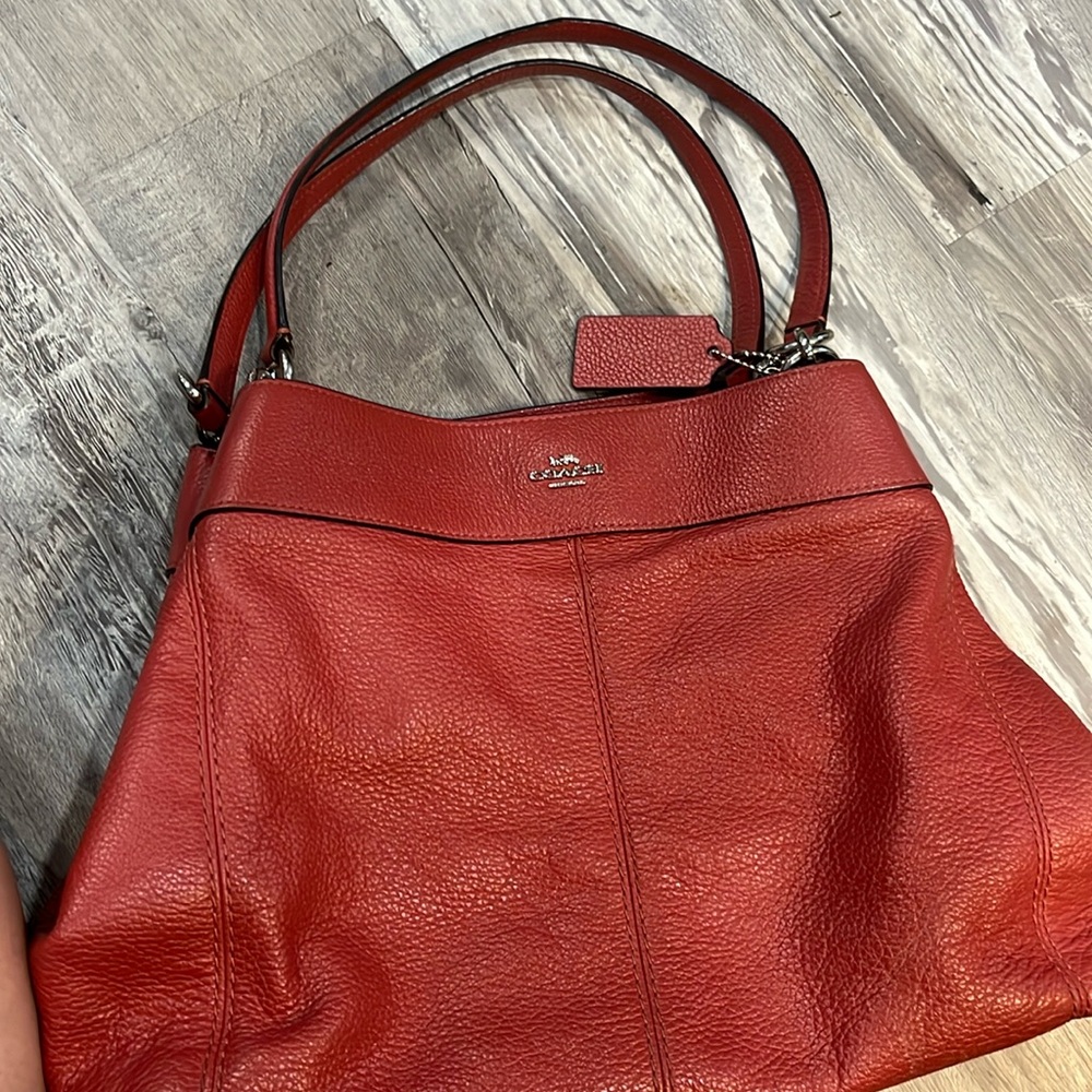 Coach guc red shoulder purse! As is